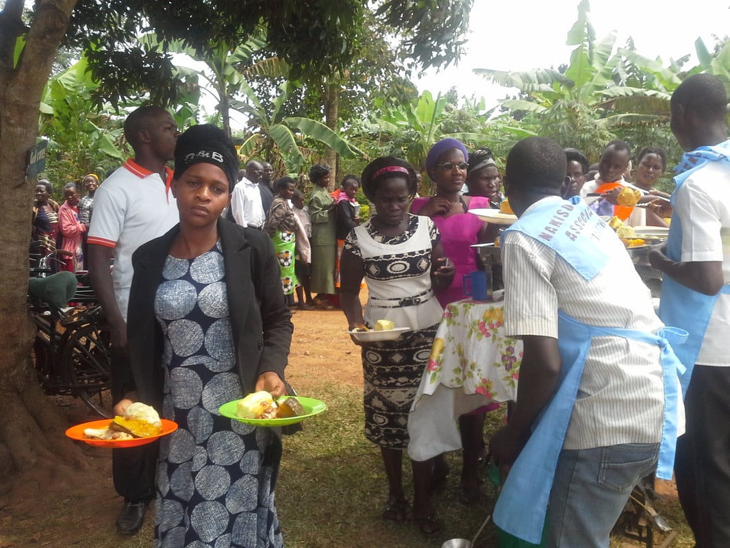 Lunch line at the Zion symposium, 2017.