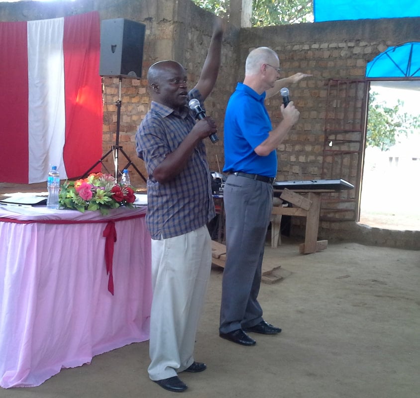 Mark and Josiah teaching, 2018.