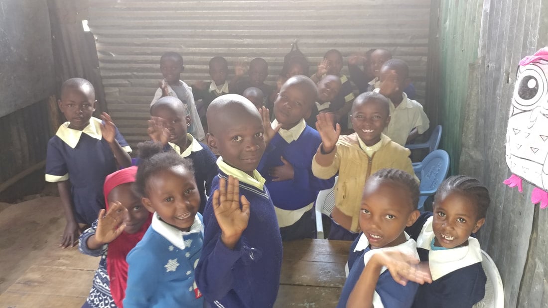 A partner-school classroom, 2018.
