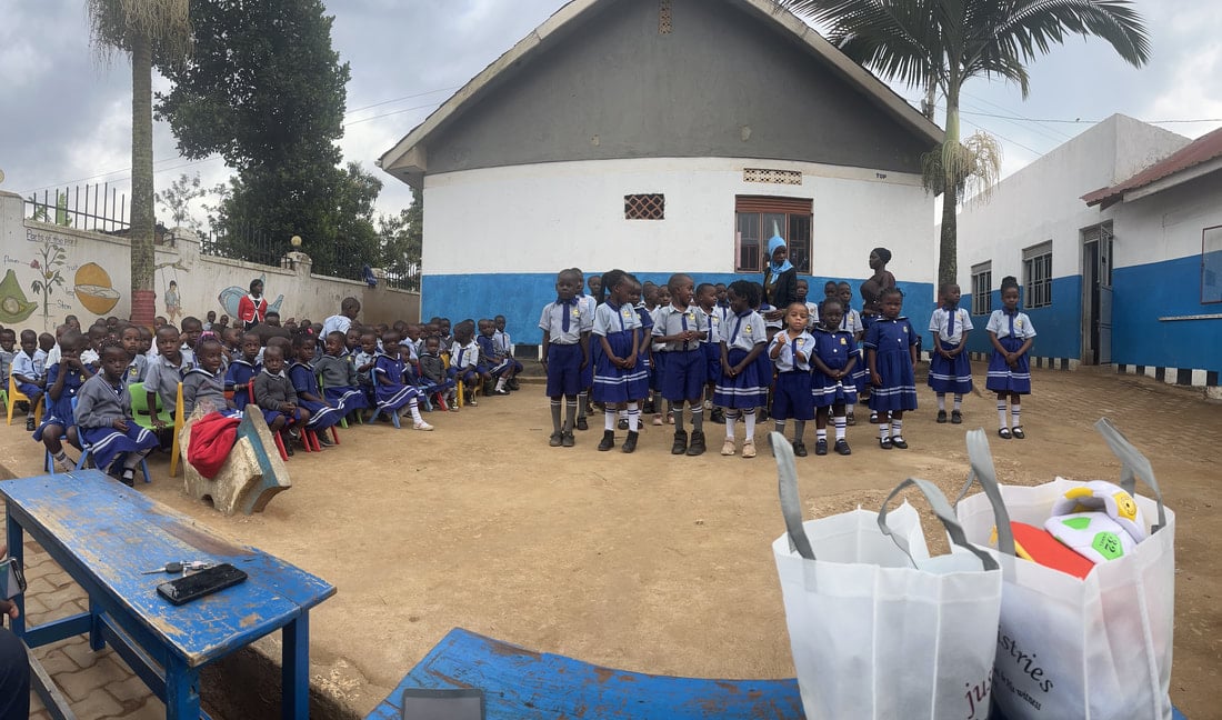 Assembly at Grace Junior School, 2023.