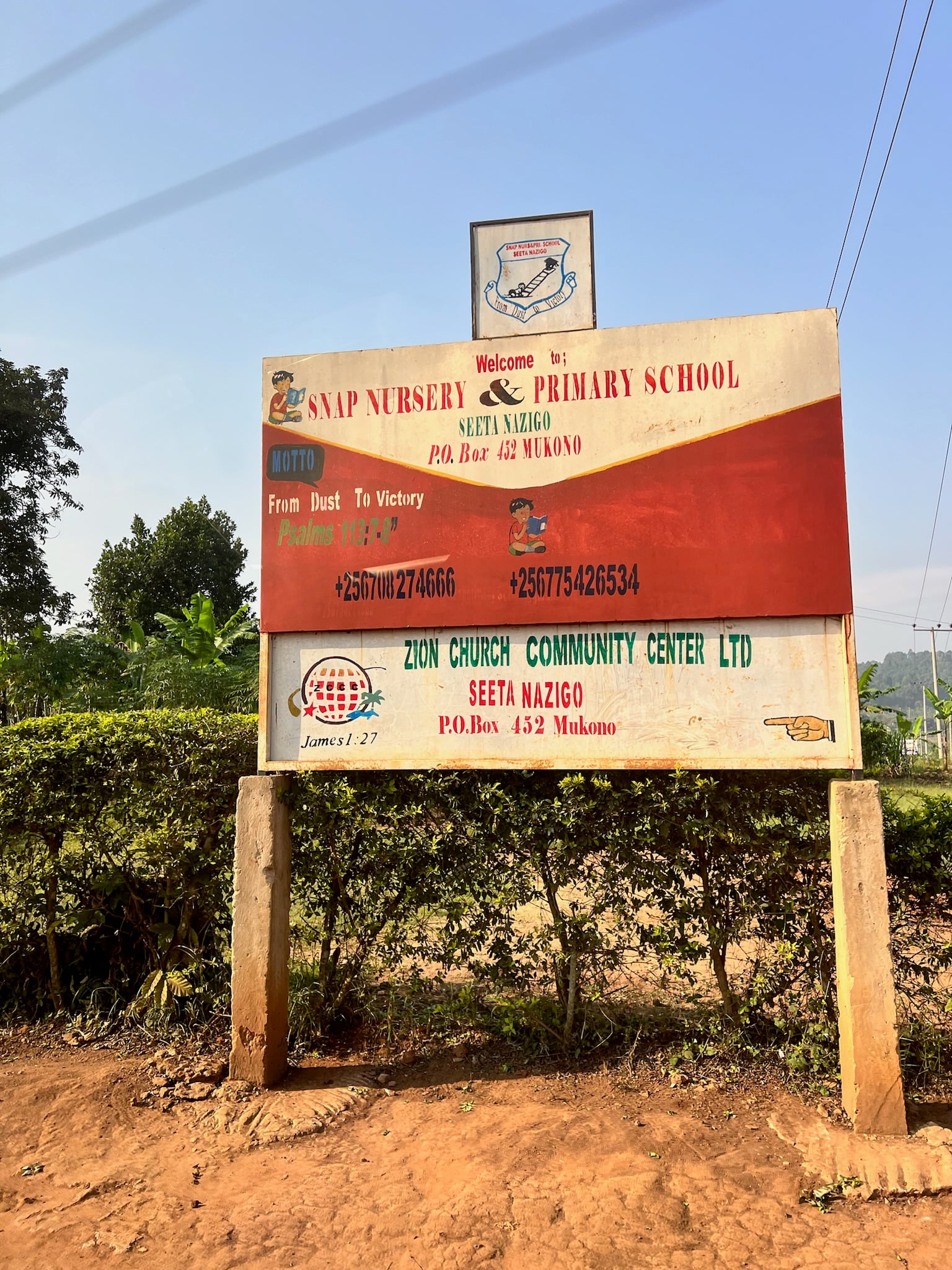 SNAP nursery school sign, 2024.