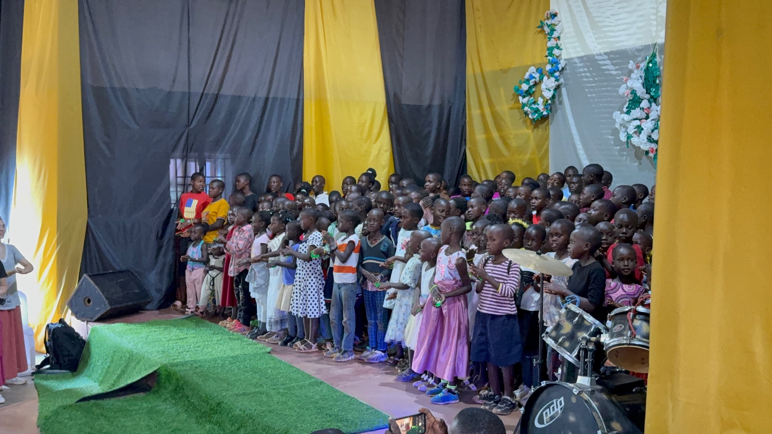 Children's choir on stage, 2025.