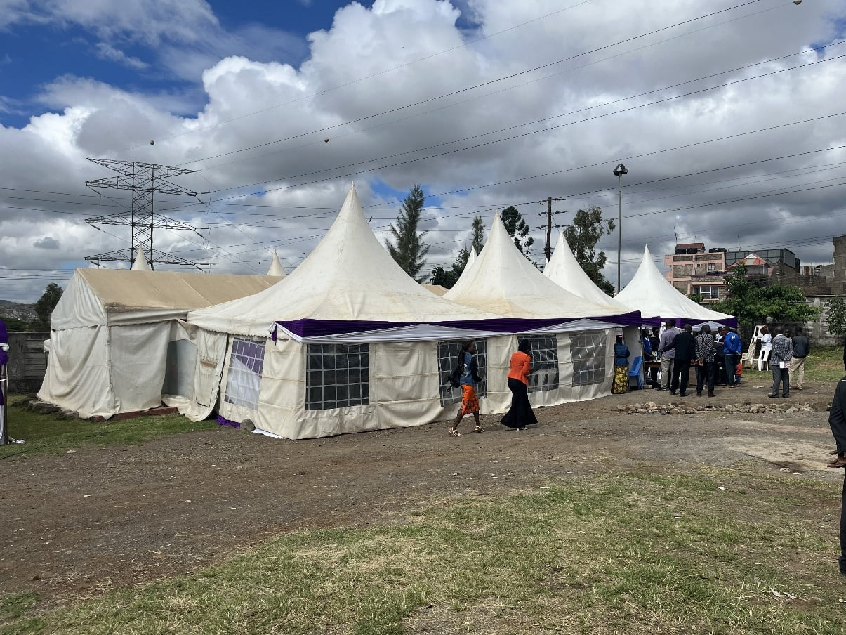 Life Test tents in Kayole, 2026.