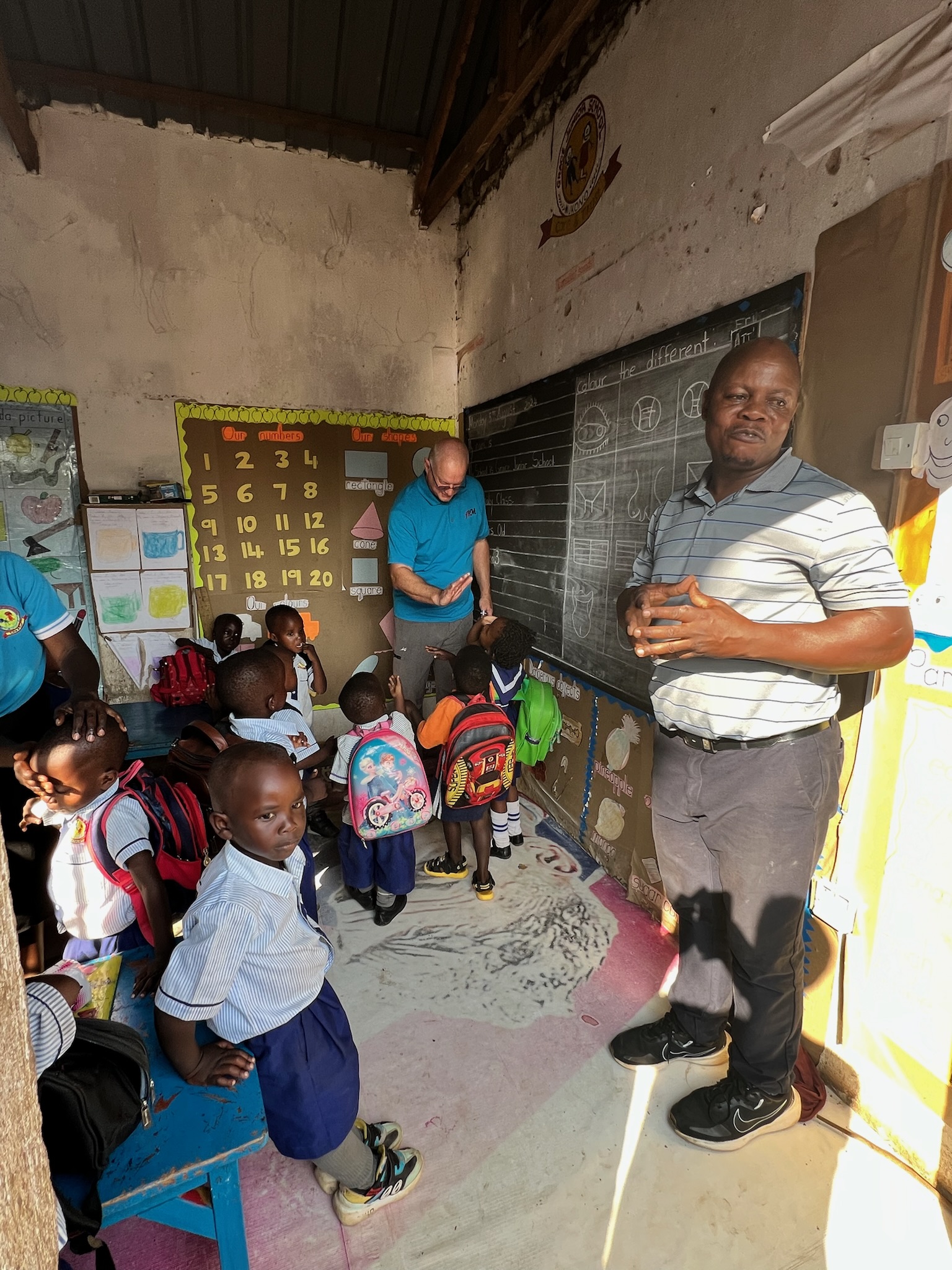 Classroom visit at Grace Junior School, 2024.
