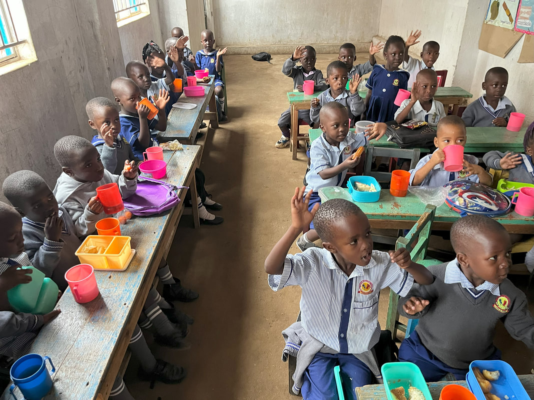 Lunch at Grace Junior School, 2018.
