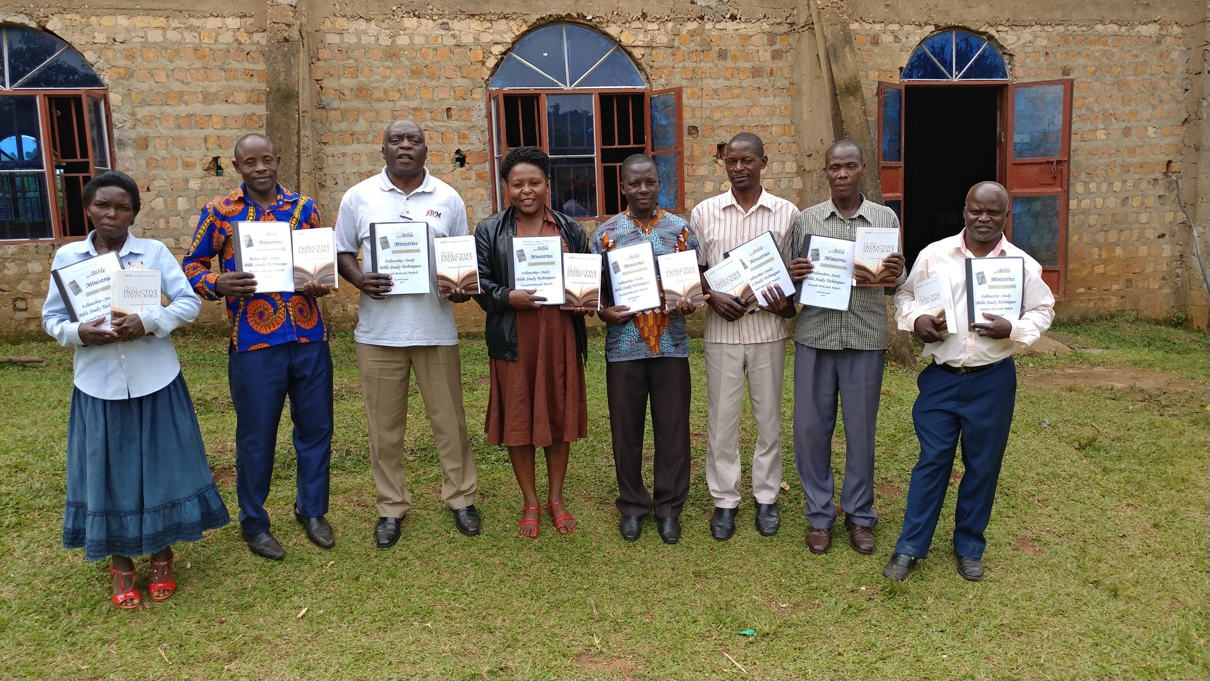 Pastors commissioned after completing the Bible study techniques training.