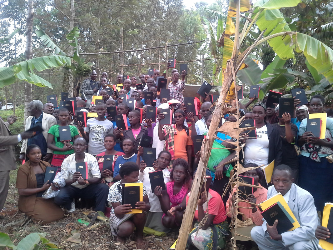 Bibles received at a Partner Symposium — Kenya, 2017.