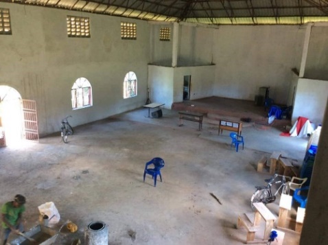 Plastered interior walls, 2020.